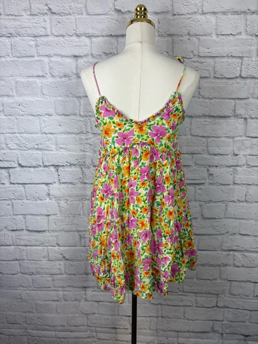 Patrons of Peace Mini Dress Sundress Floral size XS - Picture 5 of 7